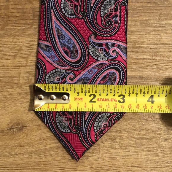 J Z Richards Tie/ pink paisley - Picture 8 of 9